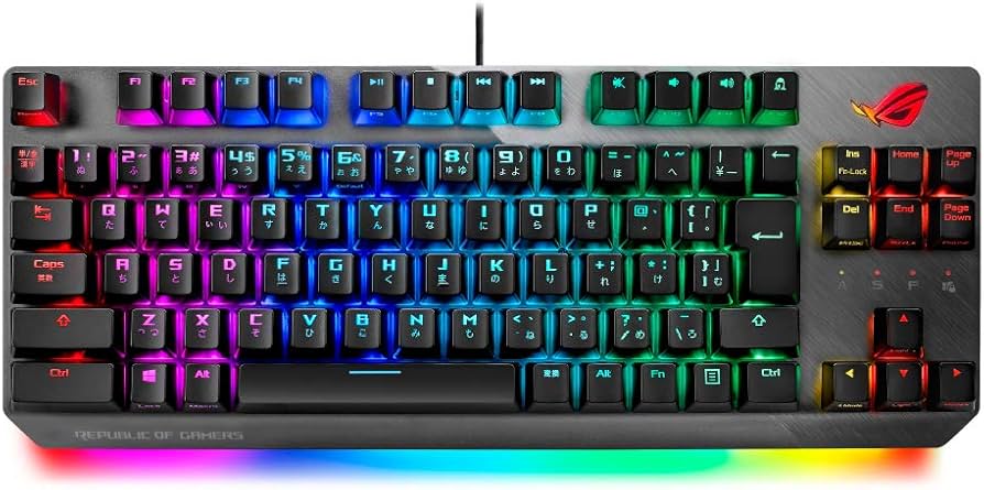 Amazon.co.jp: ASUS ゲーミングキーボード X802 STRIX SCOPE TKL/SV/JP