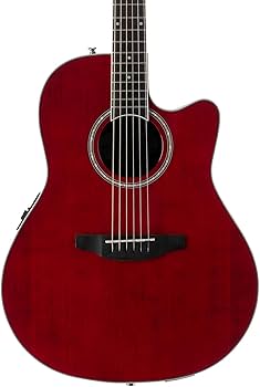 Amazon | Applause by Ovation Standard AB24II-RR Mid Depth Ruby Red