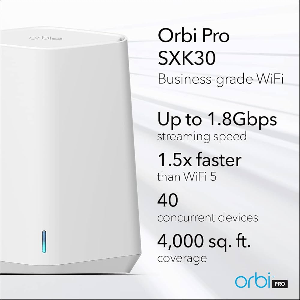 Amazon.com: NETGEAR Orbi Pro WiFi 6 Mini Mesh System (SXK30