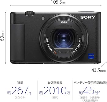 Amazon | SONY(ソニー) コンパクトデジタルカメラ VLOGCAM Vlog用