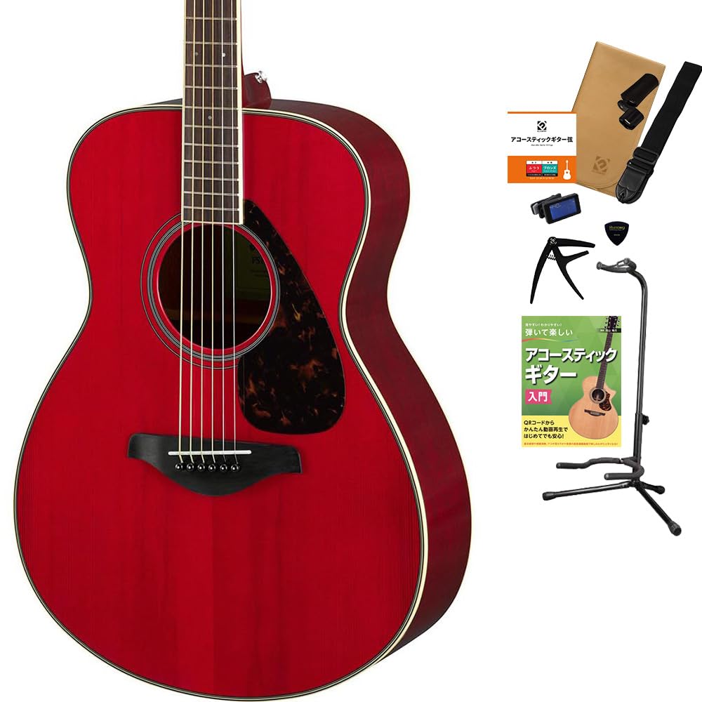 Amazon | YAMAHA FS820 RR アコースティックギター 教本付きセレクト11