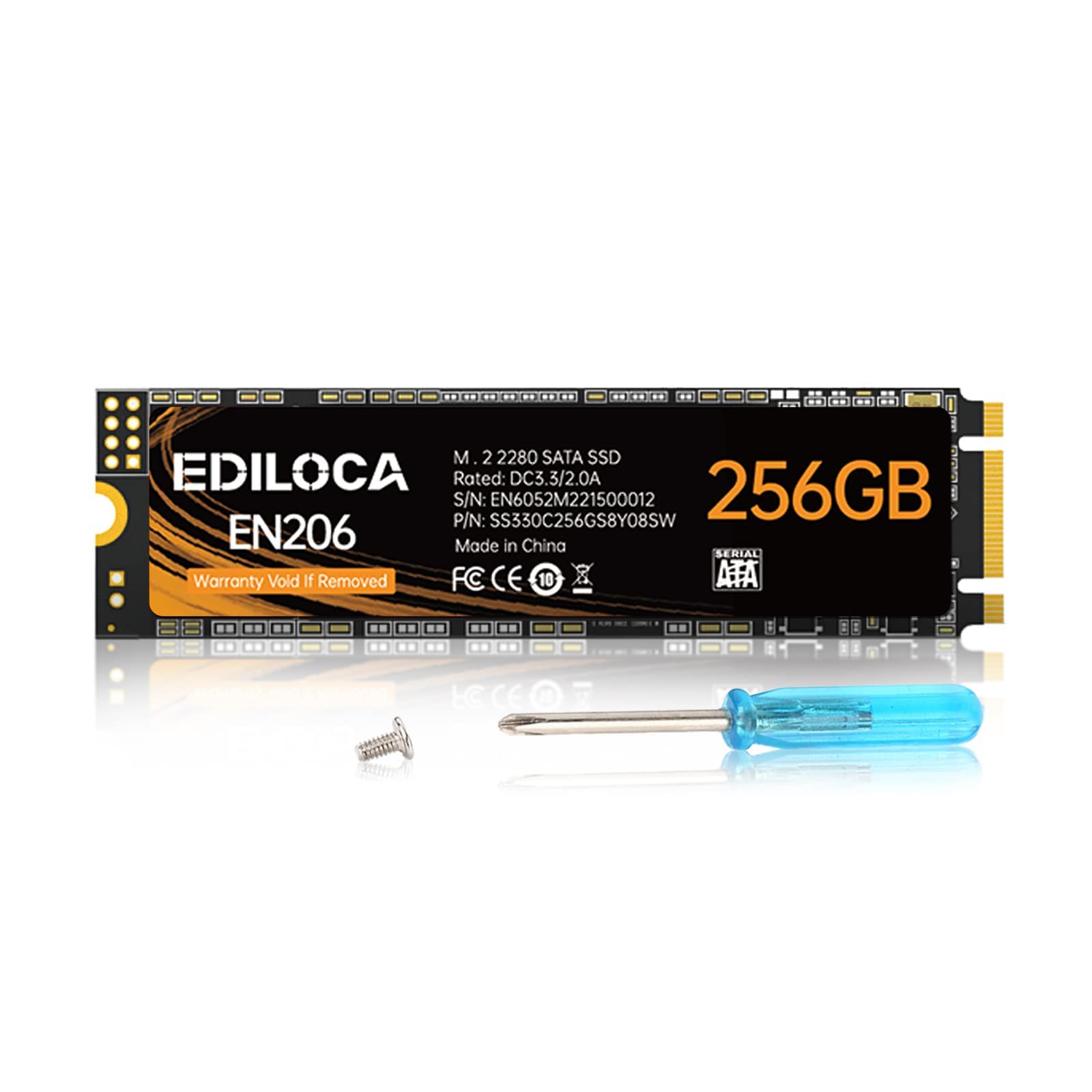 Amazon | EDILOCA EN206 SSD 256GB M.2 2280 3D TLC NANDフラッシュ
