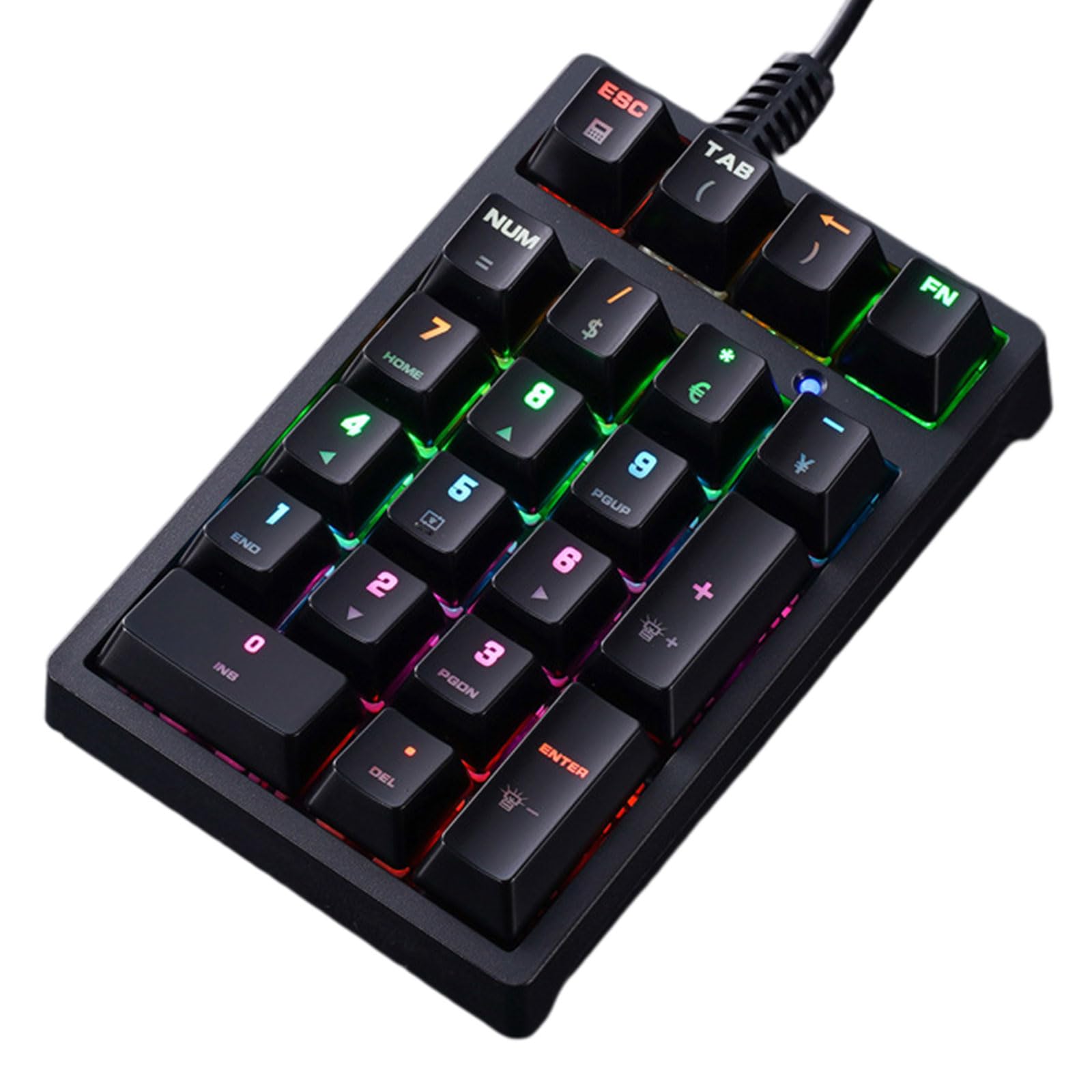 Amazon | BRIMFORD テンキーボード ナンバーパッド 青軸 USB 有線