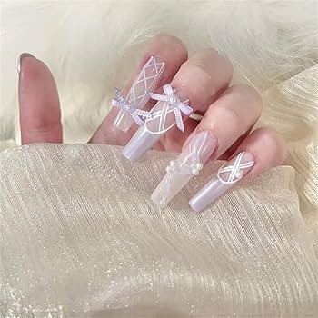 Amazon.co.jp: DUOLEIMI ネイルパーツ リボン 60個 蝶結び レース