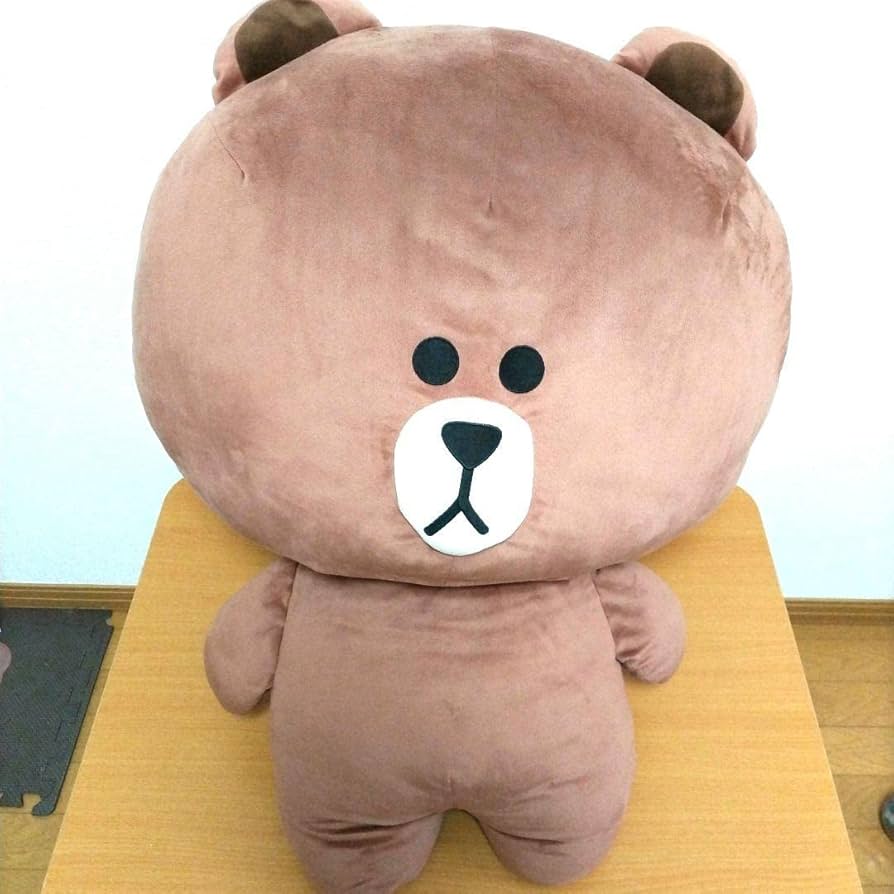 Amazon.co.jp: LINE ブラウン ぬいぐるみ セイコーマート 限定 特大