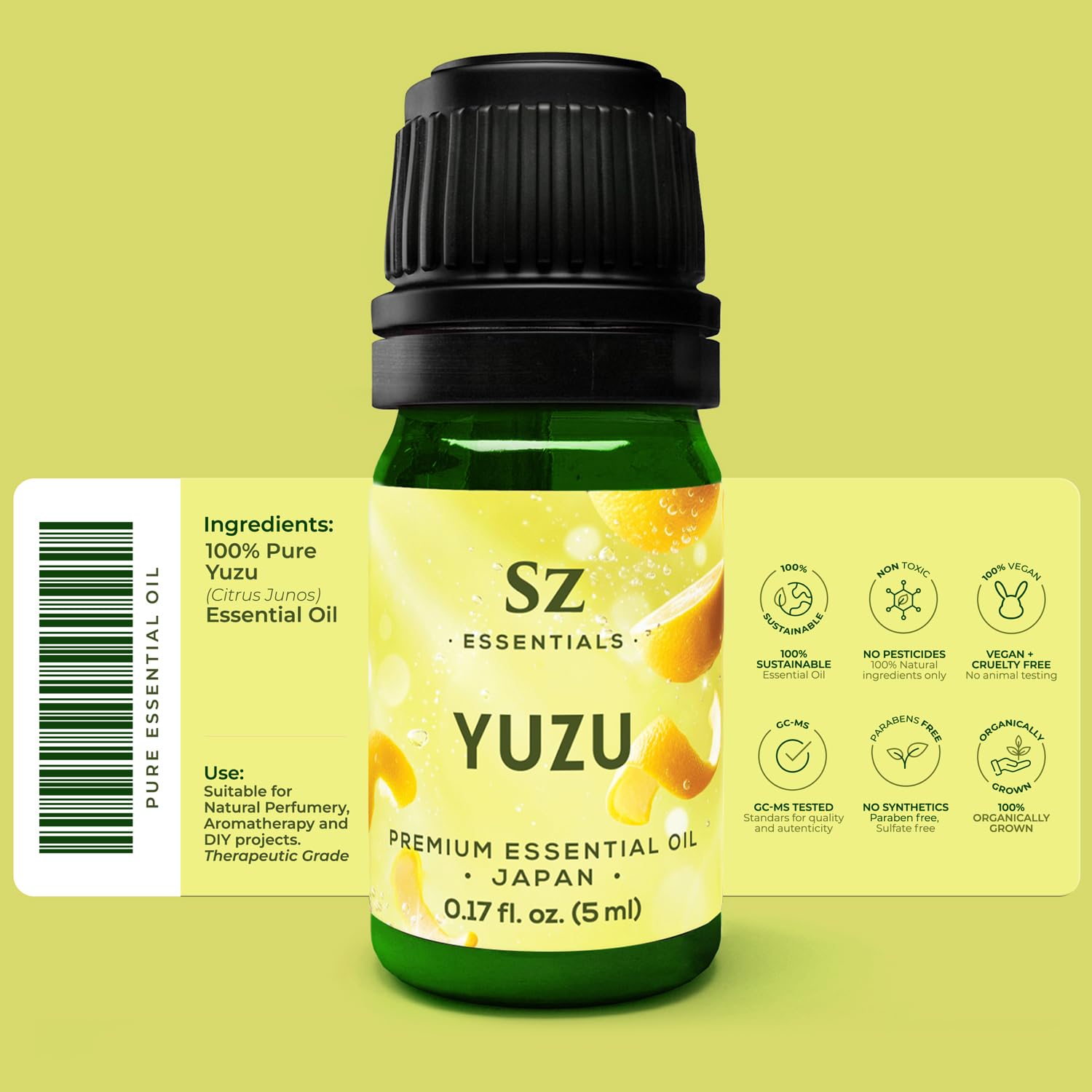 Amazon.com: Sz Essentials - Yuzu Essential Oil - Japan - 100% Pure