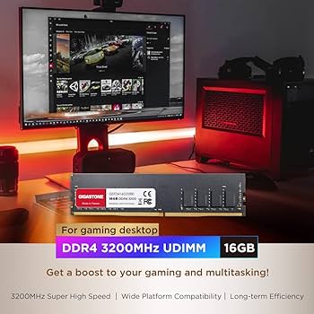 DDR4 RAM】 GIGASTONE 16GB DDR4 3200MHz (2933MHz or 2666MHz) PC4