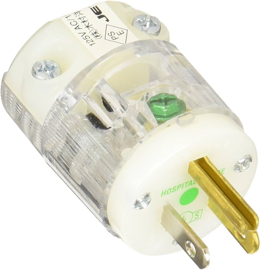 Amazon | HUBBELL ハイグレード電源プラグ 8215CT | Hubbell | 電源