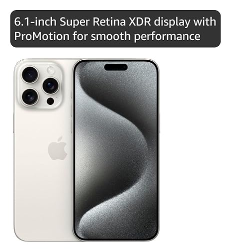 Amazon.com: Apple iPhone 15 Pro, 512GB, White Titanium - Unlocked