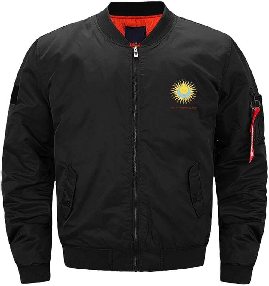 Amazon.co.jp: ミリタリージャケット MA-1 キング クリムゾン メンズ