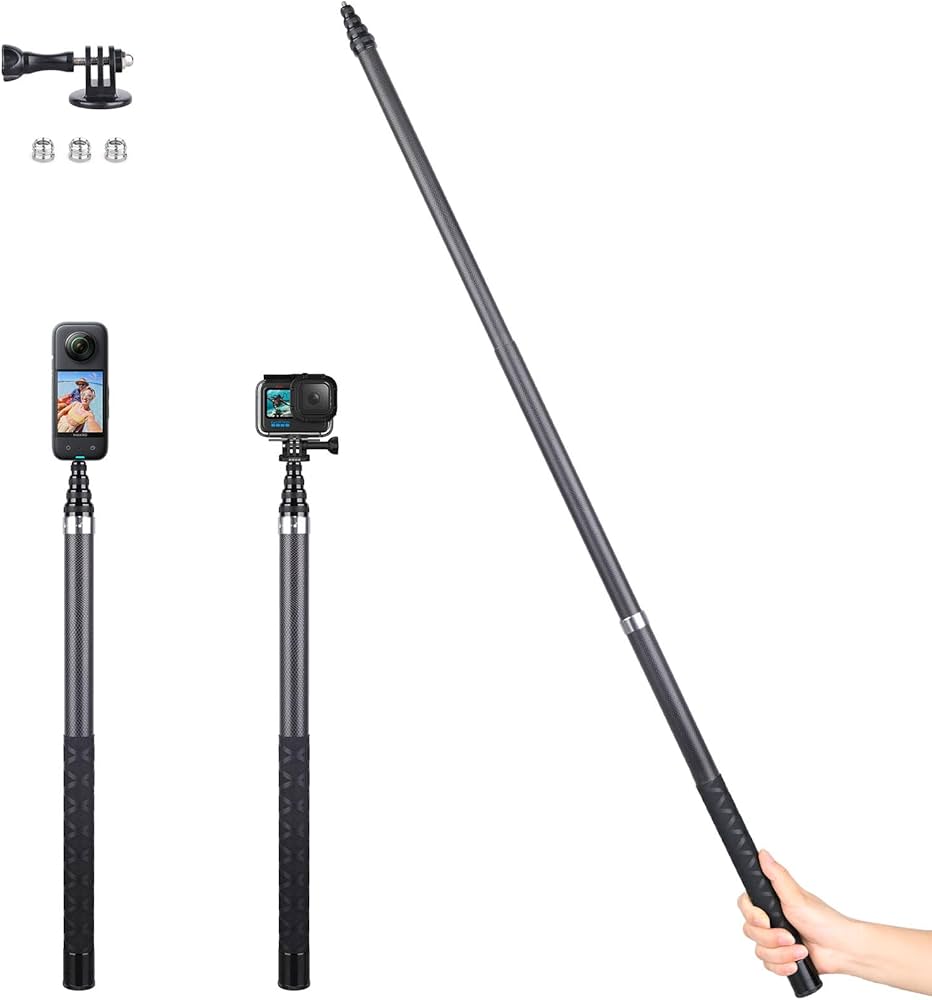 Amazon | ARTCISE 超軽量カーボンファイバー自撮り棒 2.7m伸縮式 強度