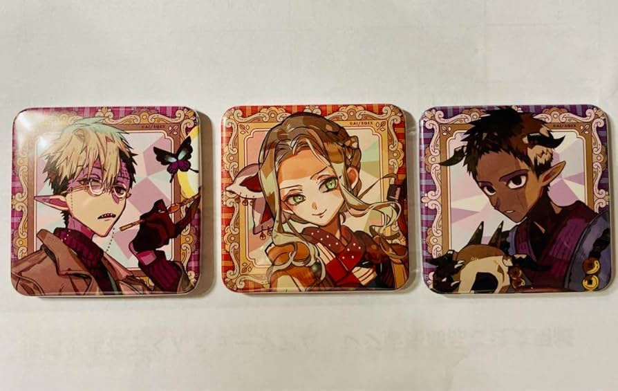 Amazon.co.jp: 地縛少年花子くん ミュージアム スクエア缶バッジ 土籠