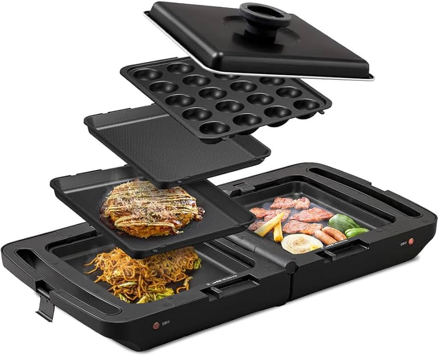 Amazon | アイリスオーヤマ ホットプレート 両面 プレート3枚 (平面