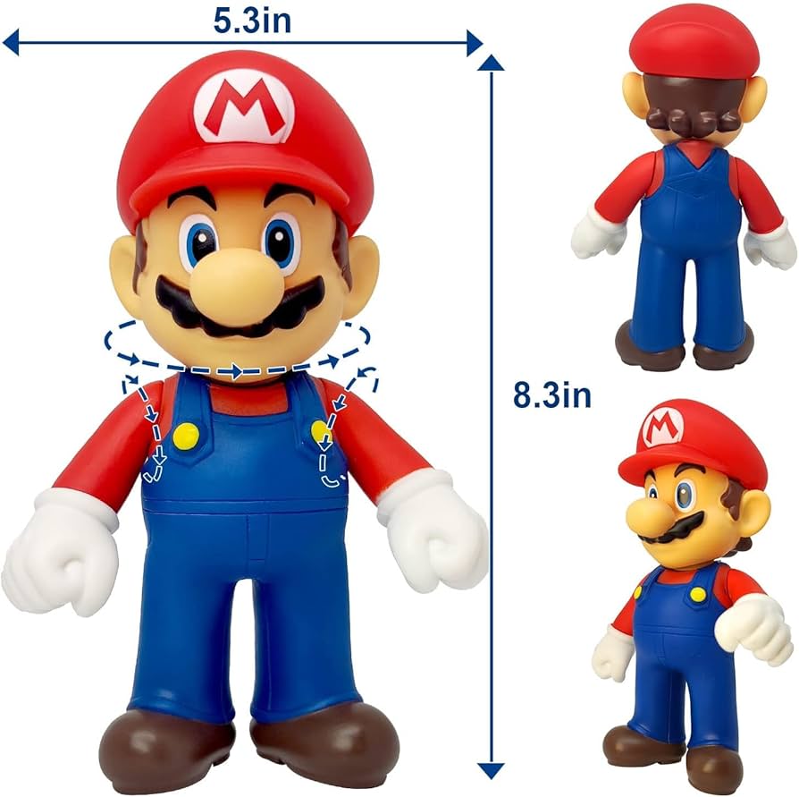 Amazon.co.jp: Zrpkiour マリオアクションフィギュア マリオ映画
