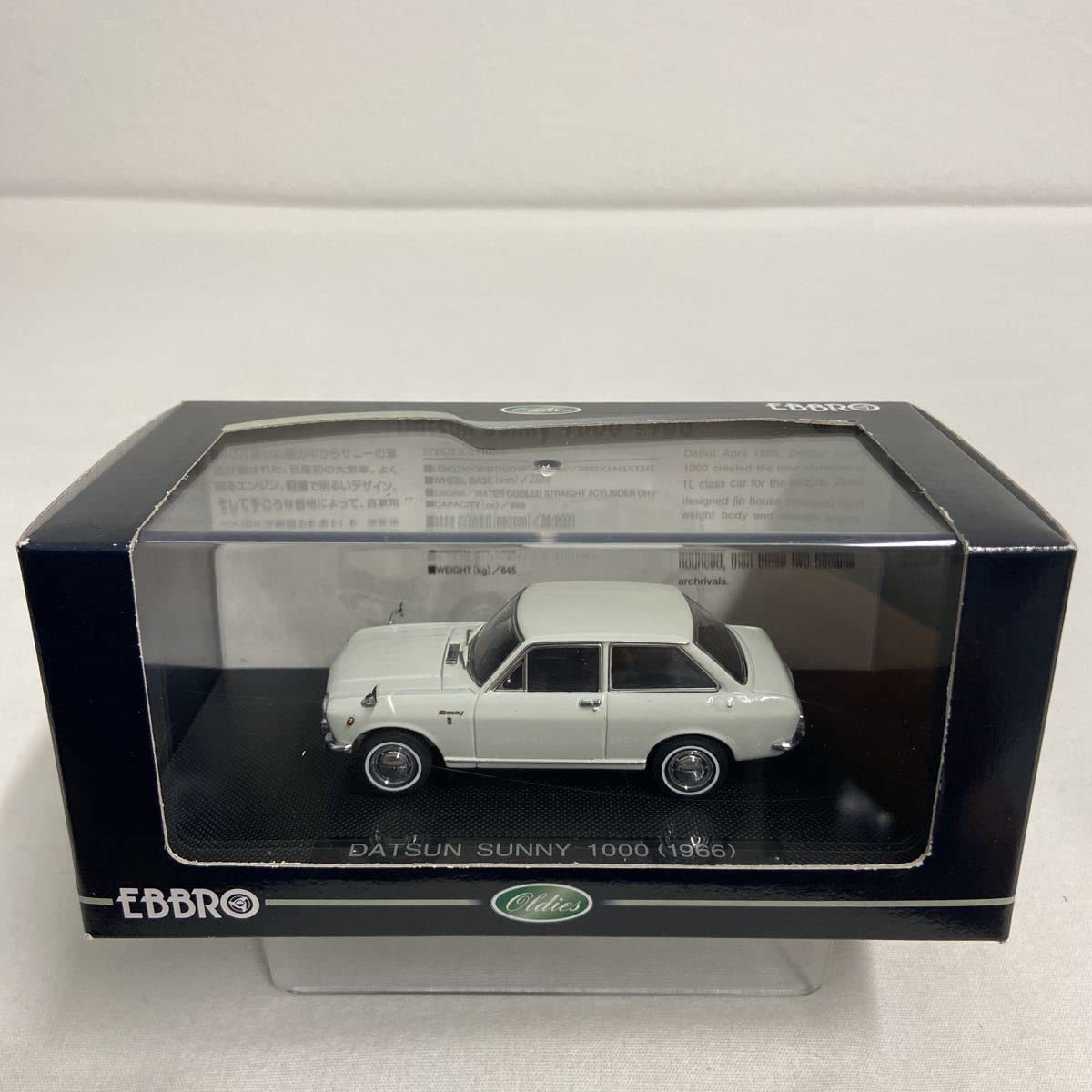 Amazon | EBBRO 1/43 DATSUN SUNNY 1000 1966年 White エブロ
