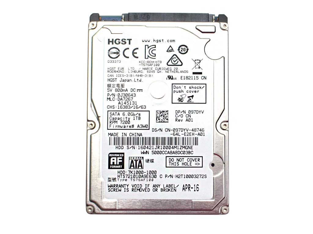 Amazon | HGST 1TB HDD 7.2K RPM 2.5インチ 6Gb/s SATA ハードディスク