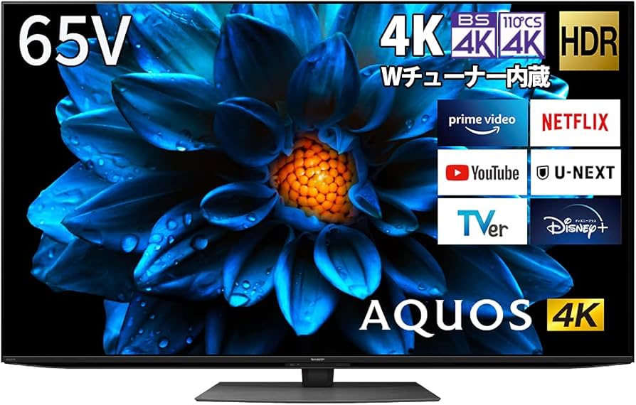 Amazon | シャープ 65V型 4K 液晶 テレビ AQUOS 4T-C65DN1 N-Black
