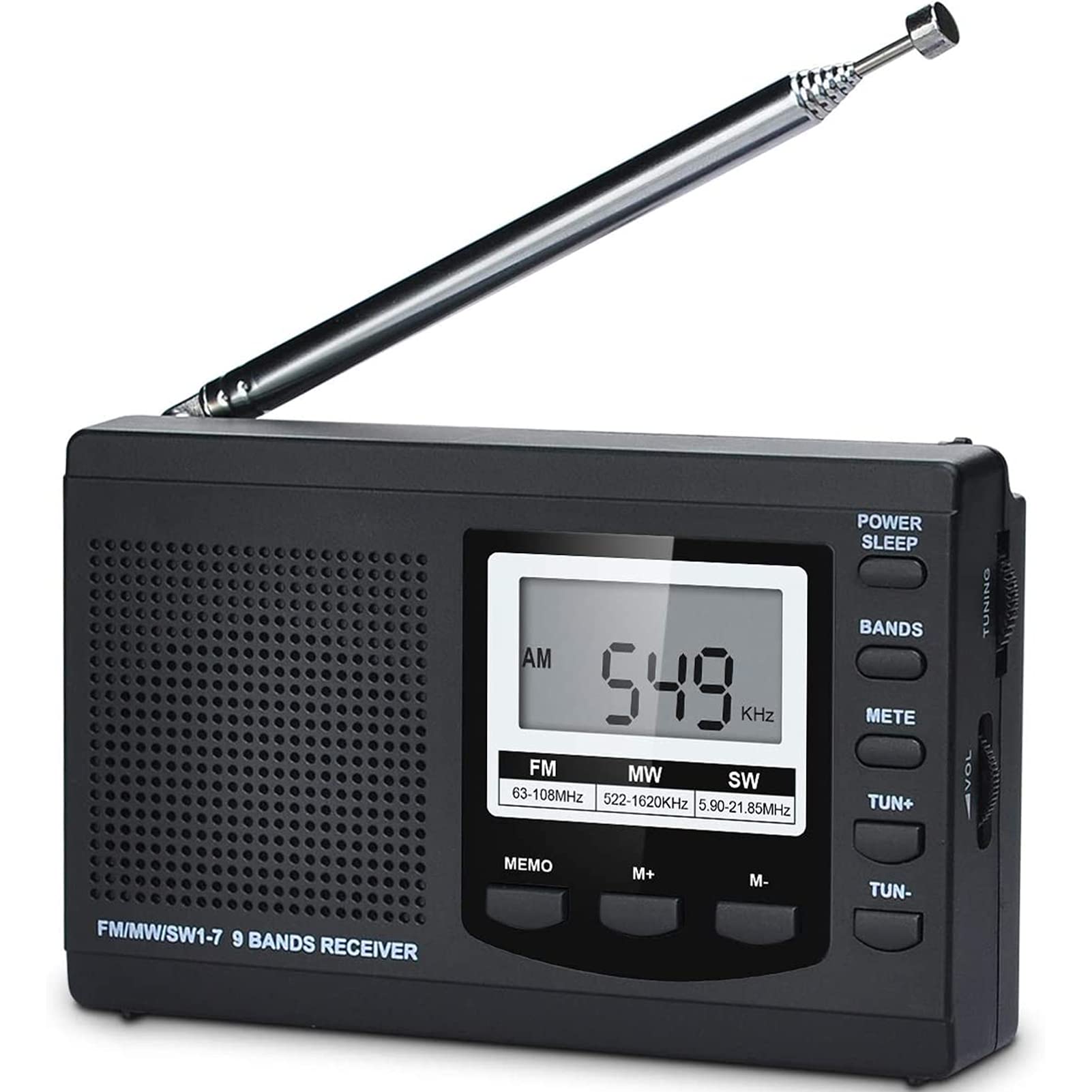 Amazon.com: HanRongDa AM FM Shortwave Radio Portable with