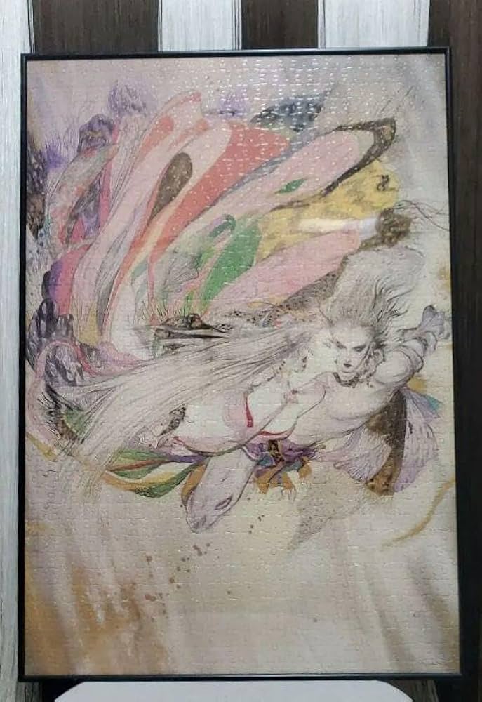 Amazon.co.jp: 天野喜孝 パズル 「綺羅」1000ピース 超レア 額 : おもちゃ