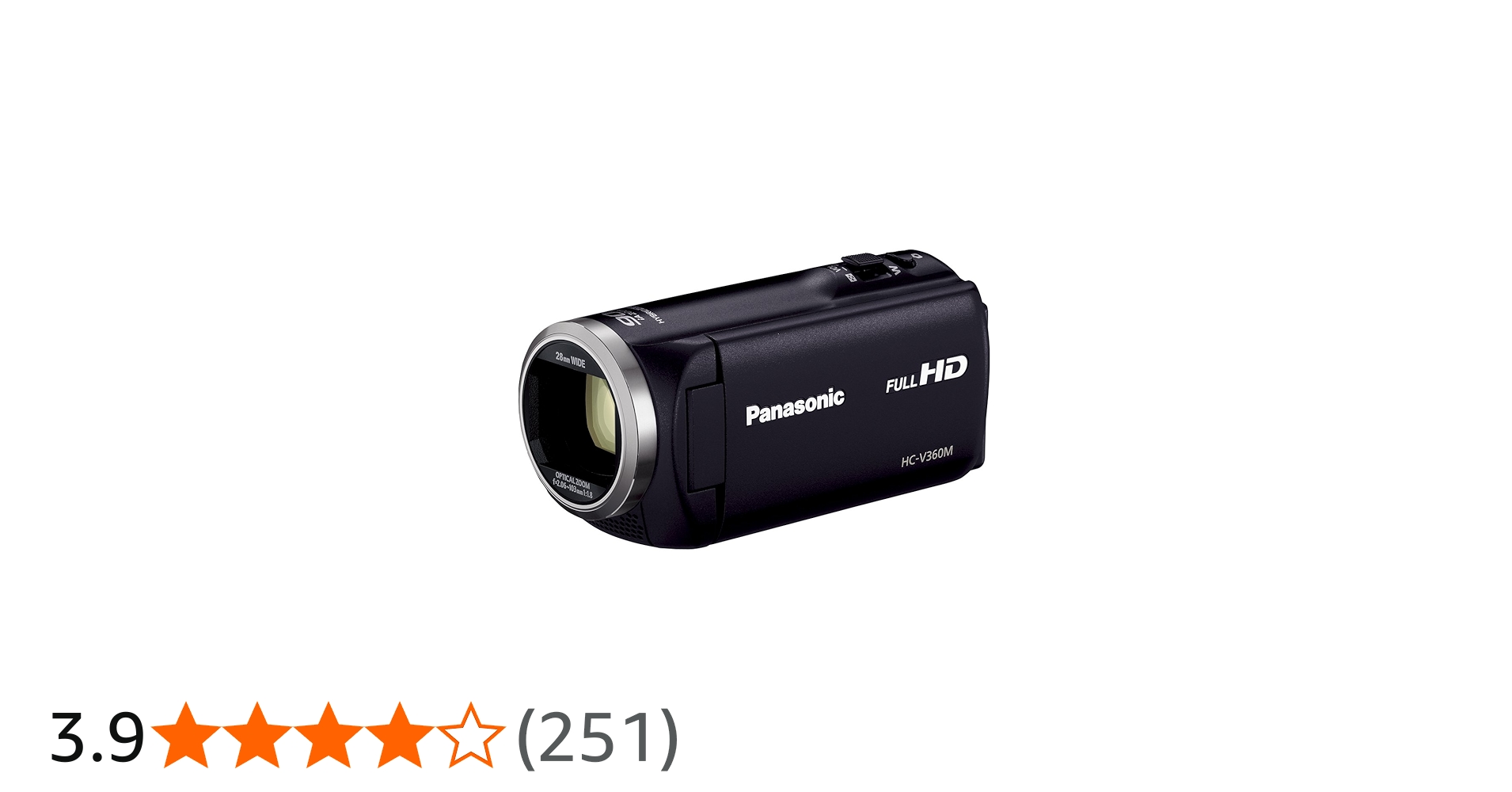 Amazon.co.jp: パナソニック HDビデオカメラ V360M 16GB 高倍率90倍