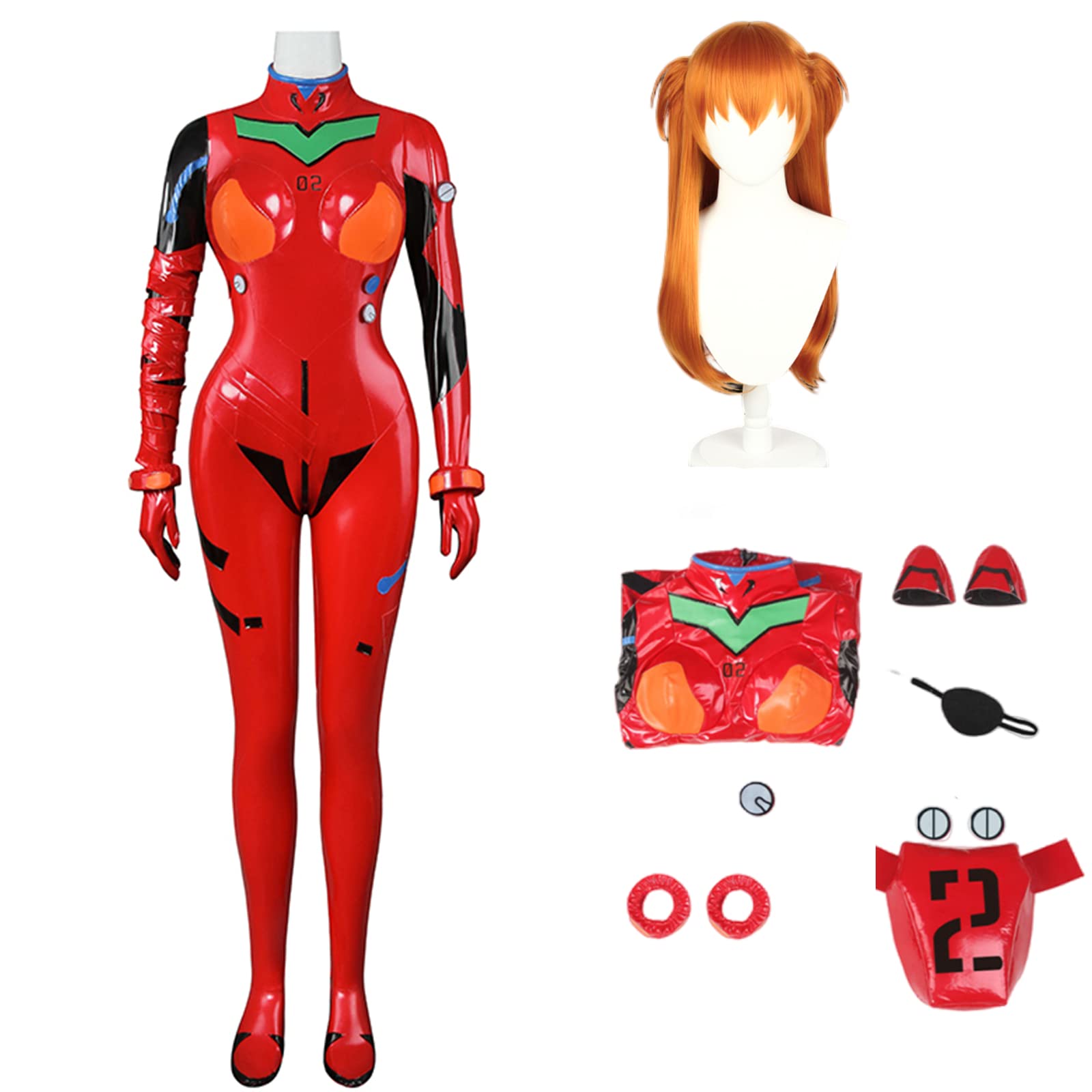 Amazon.co.jp: 新世紀エヴァンゲリオン コスプレ アスカ ワンピース型