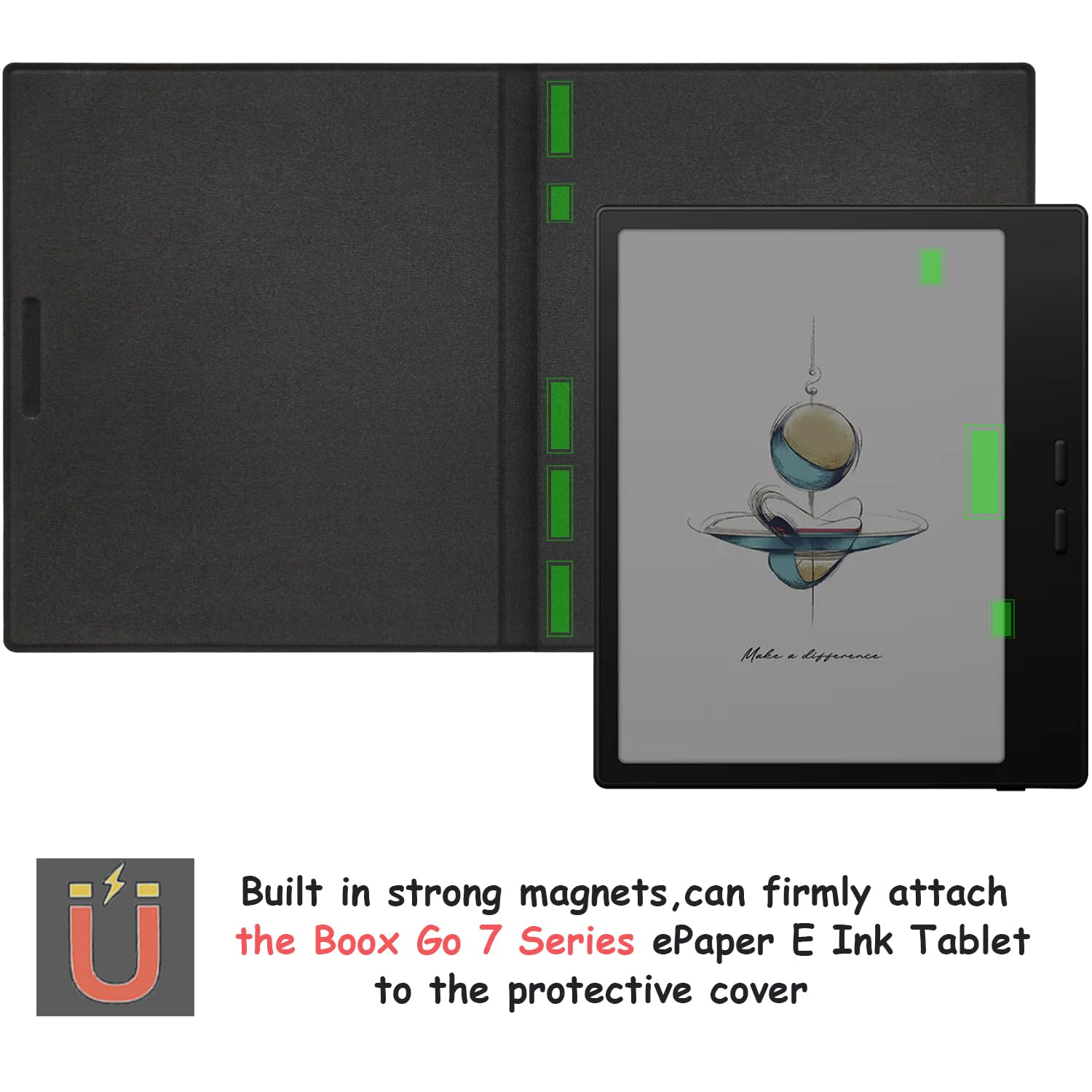 Amazon.com: GOVTVA Magnetic Leather Case for 7'' Onyx Boox Go 7