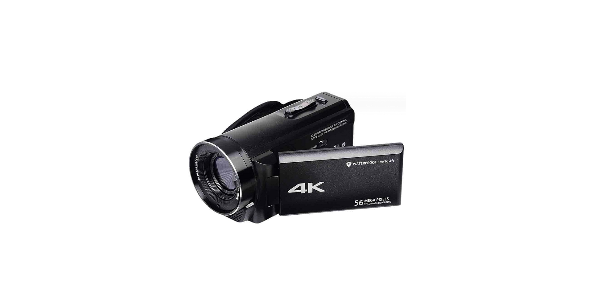 Amazon | ビデオカメラ 4k 小型 5600万画素 本機防水 防塵 耐衝撃 充電