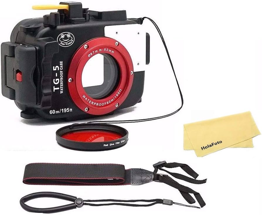 Amazon | SeaFrogs 防水ハウジング 水中ケース オリンパス TG5用 67mm