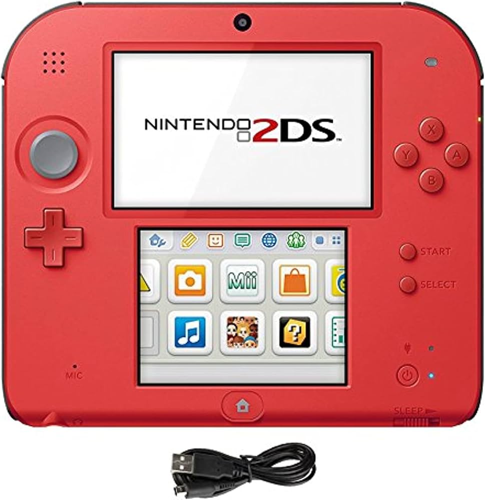 Amazon.com: Nintendo 2DS 2 Items Bundle:Nintendo 2DS-Crimson Red 2