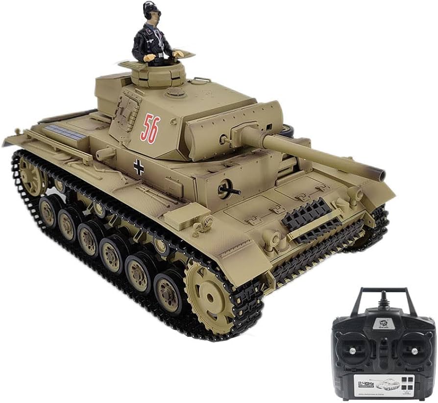 Amazon | ラジコン戦車 RC 7.0ver 1/16 2.4Ghz ドイツ陸軍 III号戦車