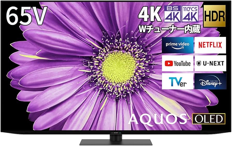 Amazon.co.jp: シャープ 65V型 低映り込み 有機EL テレビ AQUOS OLED