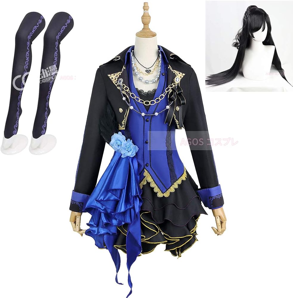 Amazon.co.jp: [AGOS] ウィッグ 付きD4DJ 燐舞曲 (ロンド) 青柳 椿 風