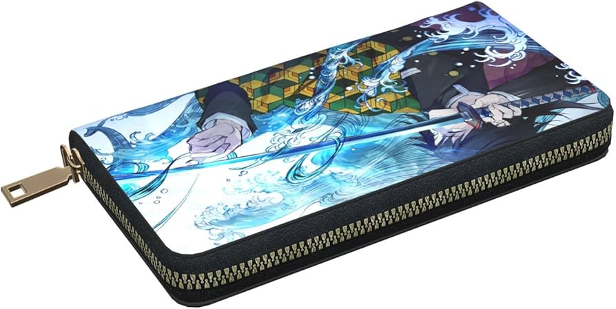 Amazon.co.jp: 財布 鬼滅の刃 水柱 冨岡義勇 長財布 レザー ながざいふ