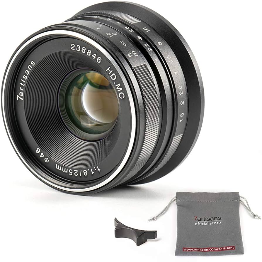 Amazon.com : 7artisans 25mm F1.8 APS-C Manual Fixed Lens for Fuji