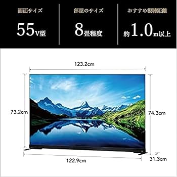 Amazon.co.jp: REGZA テレビ 55インチ 有機ELテレビ 55X9900L