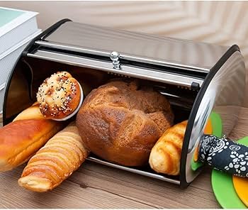 Amazon.co.jp: おしゃれ ブレッドケース ステンレス製パンボックス