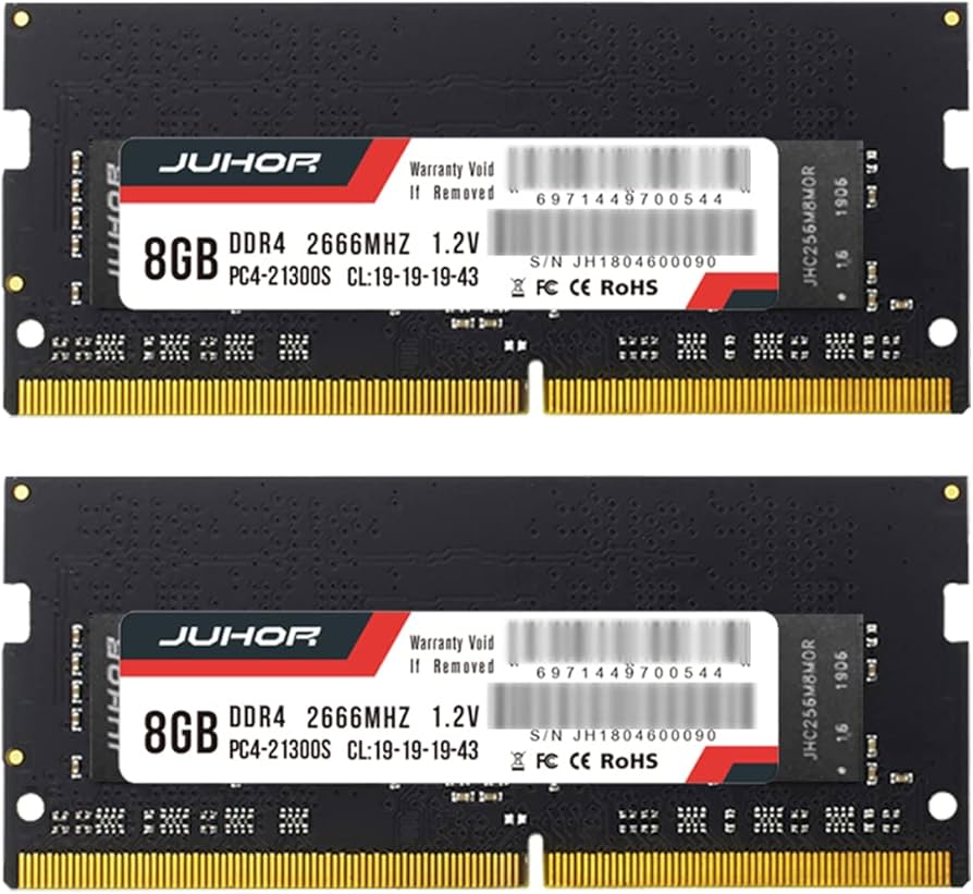 Amazon.co.jp: JUHOR ラップトップメモリDDR4 Ram 8GBx2 2666MHz PC4
