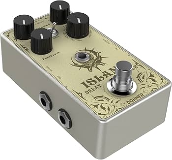 Donner Island Delay Guitar Pedal, Stereo Delay Looper Pedal 10