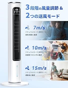 Amazon | 【2025最強版冷却機能】冷風機 強力 冷風扇 95cmスポット