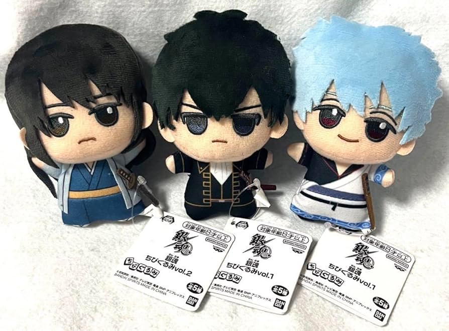 Amazon.co.jp: 可 銀魂 ちびぐるみ 土方十四郎 坂田銀時 桂小太郎 : ホビー