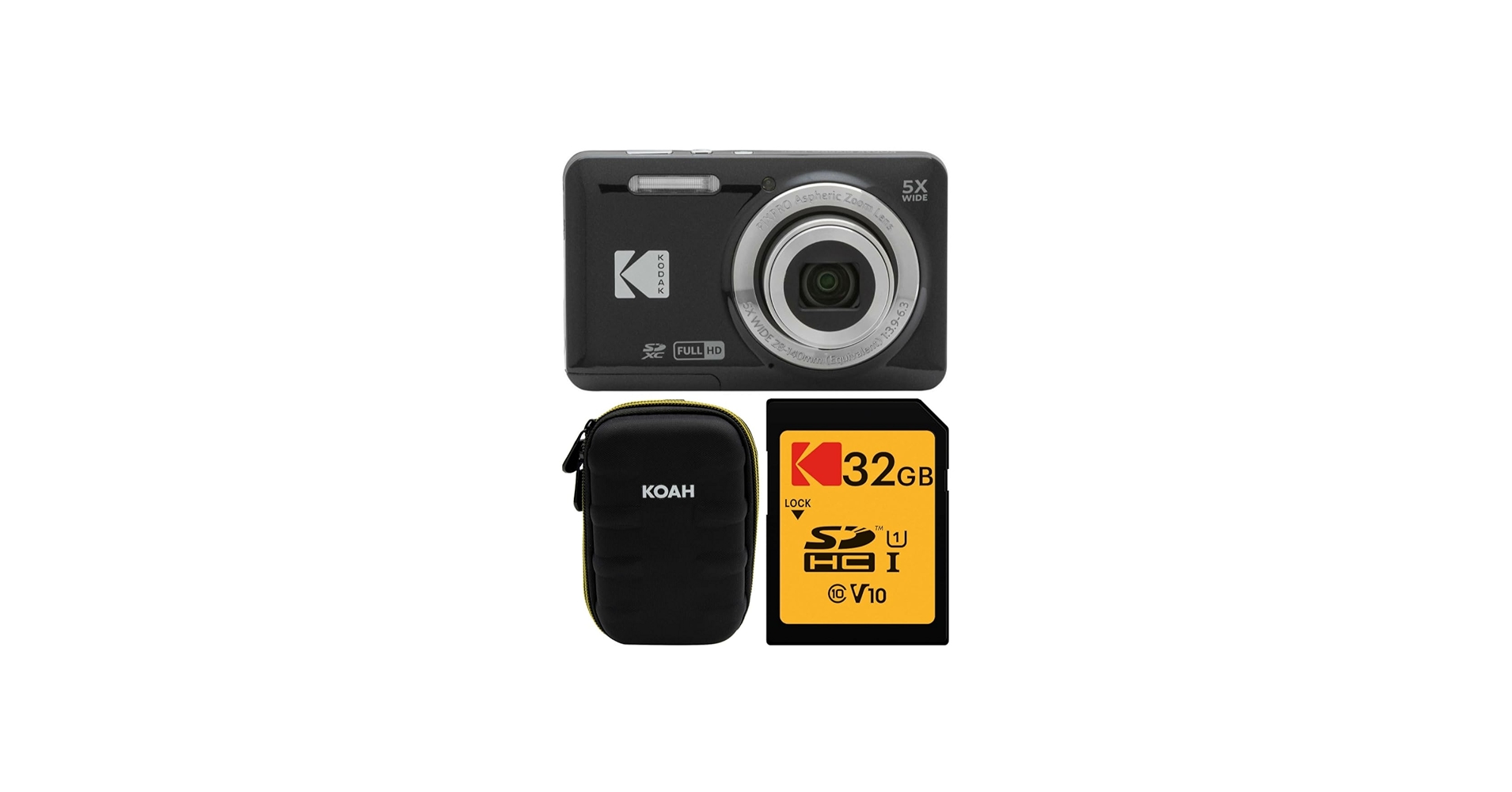 Amazon.com : Kodak PIXPRO Friendly Zoom FZ55 Digital Camera (Black