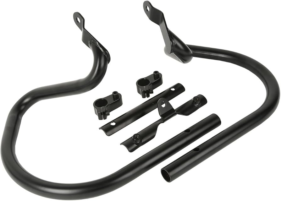 Amazon | XFMT ブラック エンジンガード クラッシュバー ハイウェイ