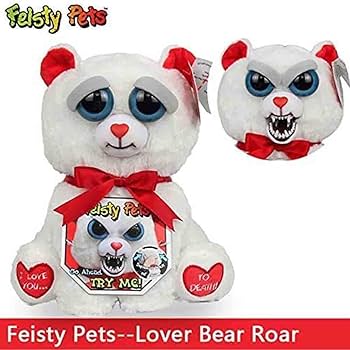 Amazon.co.jp: Feisty Pets - 恋人のクマの咆哮の顔が変わるぬいぐるみ