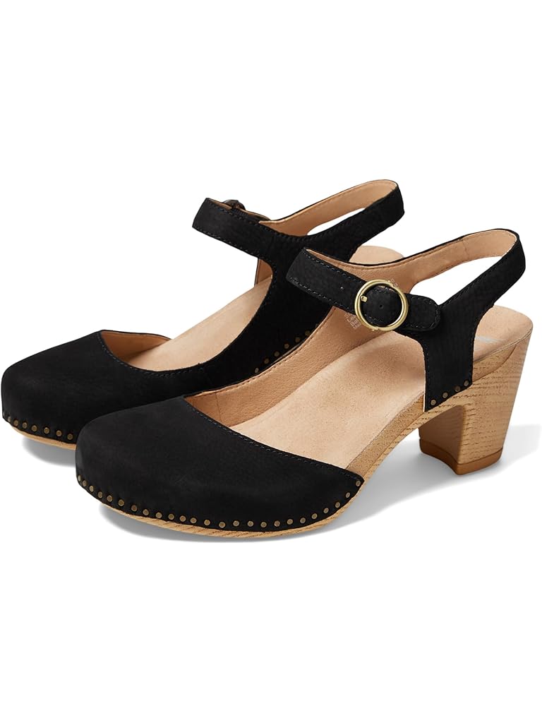 Dansko maria black milled nubuck + FREE SHIPPING | Zappos