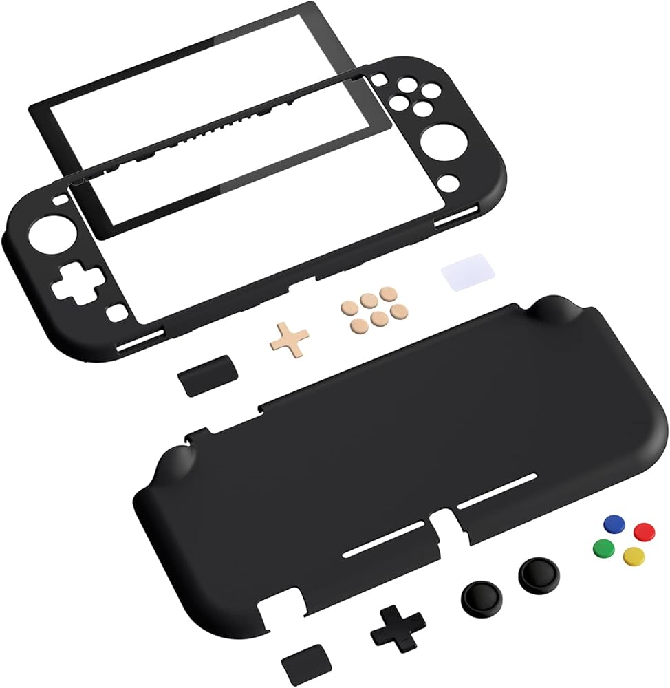 Amazon.com: eXtremeRate PlayVital Black Protective Grip Case for