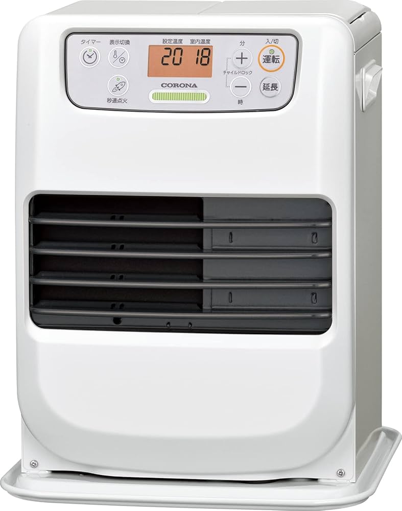 Amazon | コロナ 石油ファンヒーター FH-M2522Y(W) [マットホワイト