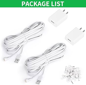 Amazon.com : 2Pack Power Adapter Compatible with Google Nest Cam