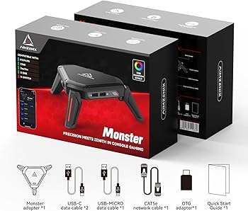 Amazon.com: AIMZENIX Monster Keyboard Mouse Adapter for PS5 (via