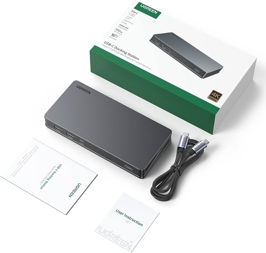 Amazon.com: UGREEN USB C Docking Station, DisplayLink 9-in-1