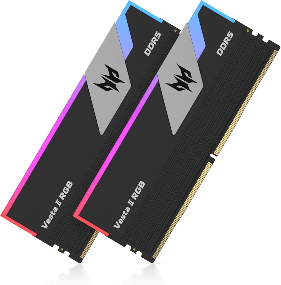 Acer Predator Vesta II DDR5 Up to 6000MHz 64GB (32GBx2) RGB RAM